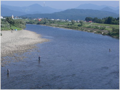 清流荒川の澄んだ水